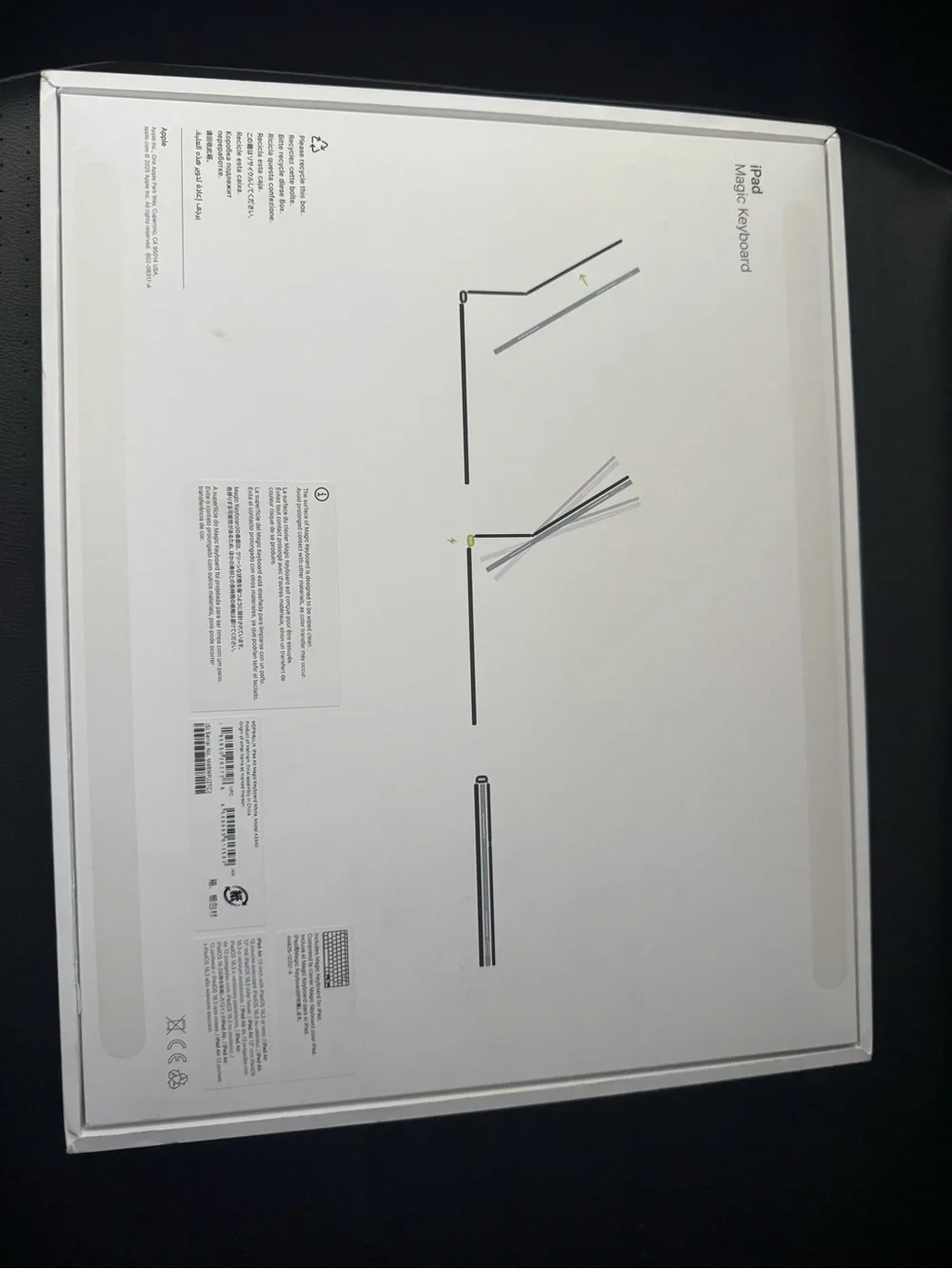 Apple iPad Magic Keyboard - White and Silver
